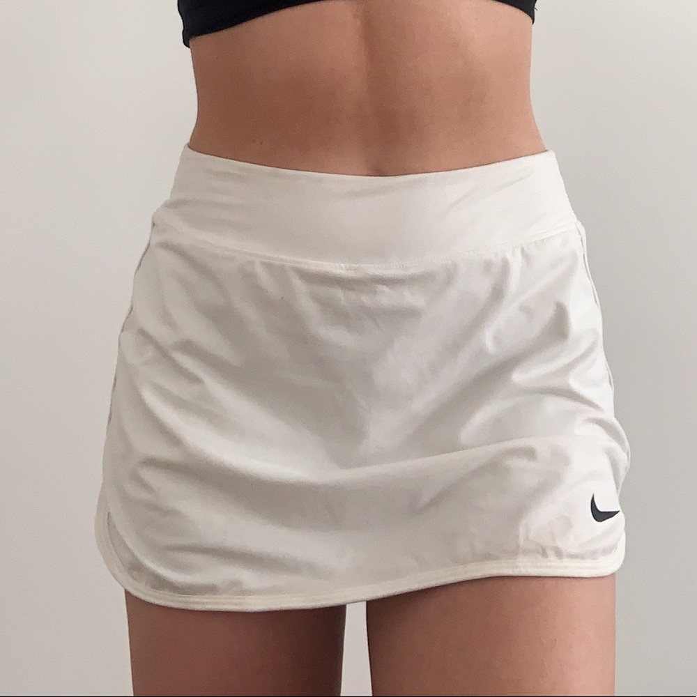 white Nike tennis skirt